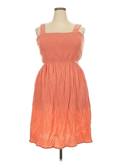 Pre-owned Forever 21 Plus Cocktail Dress In Orange