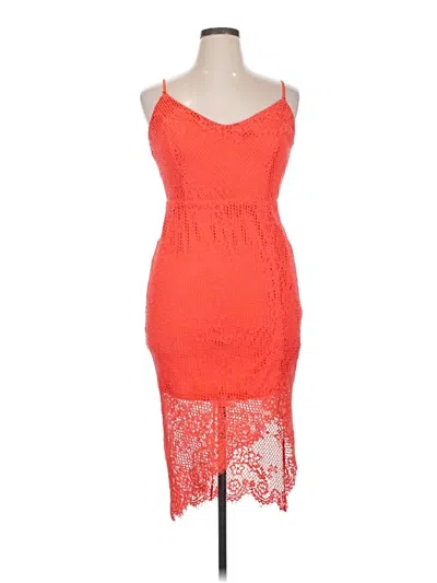 Pre-owned Forever 21 Plus Cocktail Dress In Orange