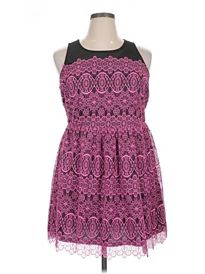 Pre-owned Forever 21 Plus Cocktail Dress In Pink
