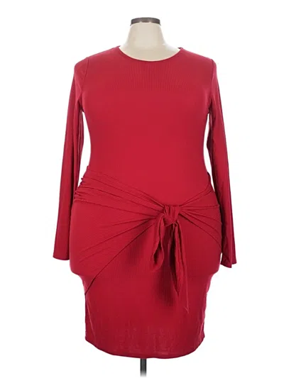 Pre-owned Forever 21 Plus Cocktail Dress In Red