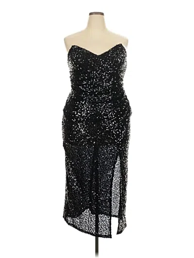 Pre-owned Forever 21 Plus Cocktail Dress In Silver