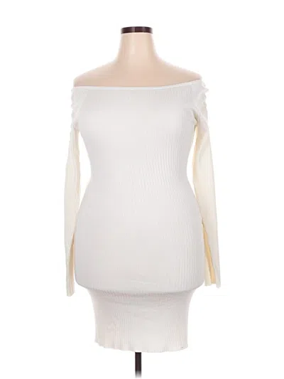 Pre-owned Forever 21 Plus Cocktail Dress In White