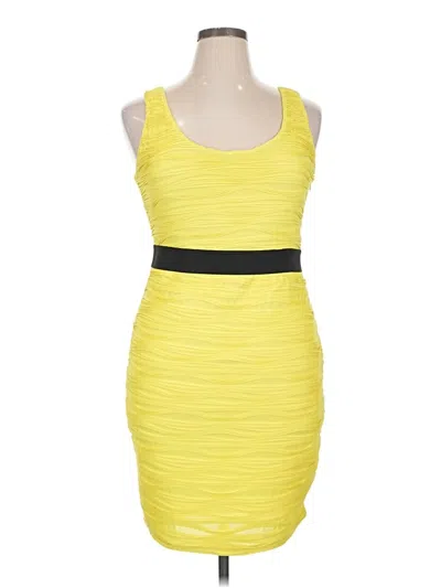 Pre-owned Forever 21 Plus Cocktail Dress In Yellow