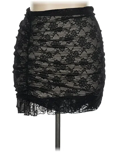 Pre-owned Forever 21 Plus Formal Skirt In Black