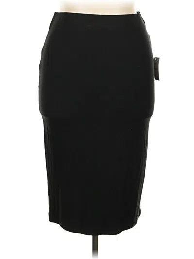 Pre-owned Forever 21 Plus Formal Skirt In Black