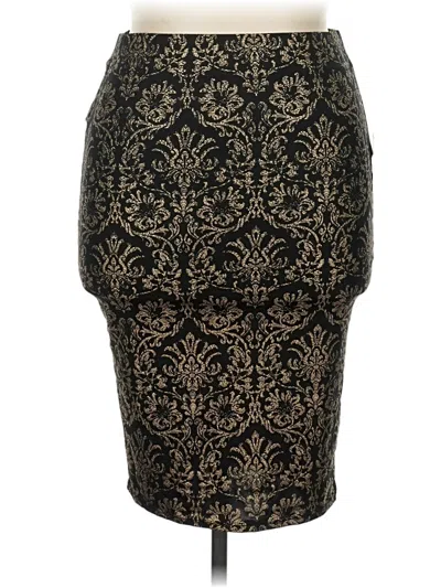 Forever 21 Plus Formal Skirt In Black
