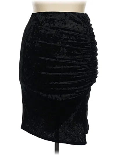 Forever 21 Plus Formal Skirt In Black