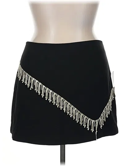 Pre-owned Forever 21 Plus Formal Skirt In Black
