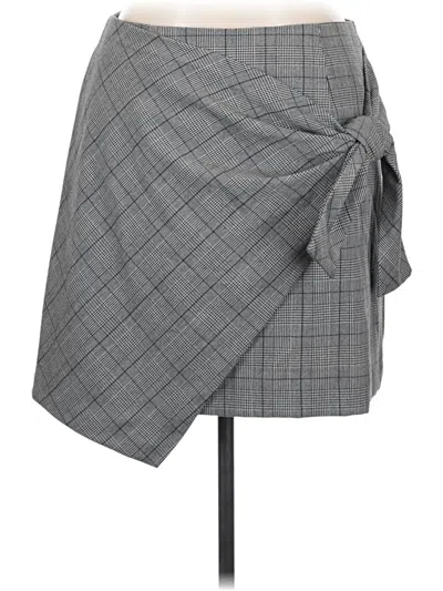 Forever 21 Plus Formal Skirt In Gray