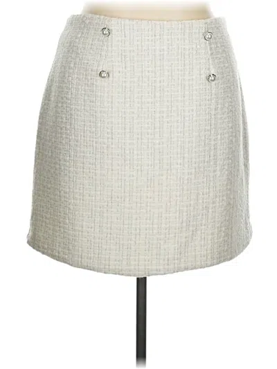 Pre-owned Forever 21 Plus Formal Skirt In Gray