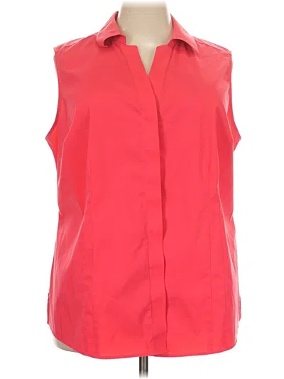 Pre-owned Forever 21 Plus Formal Skirt In Red