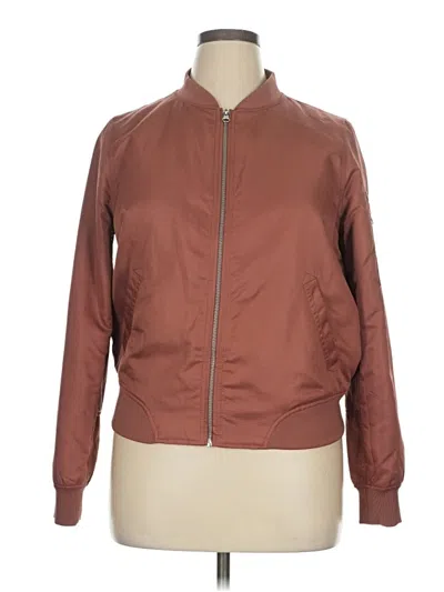 Pre-owned Forever 21 Plus Jacket In Brown