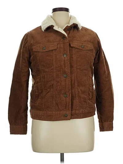 Pre-owned Forever 21 Plus Jacket In Brown