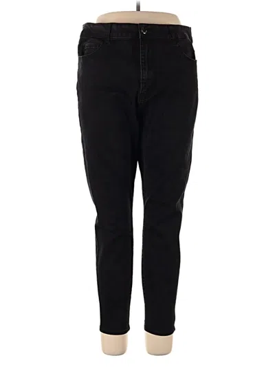 Pre-owned Forever 21 Plus Jeans In Black