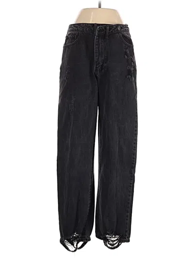 Pre-owned Forever 21 Plus Jeans In Black