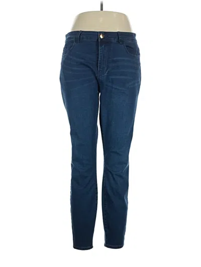 Pre-owned Forever 21 Plus Jeans In Blue