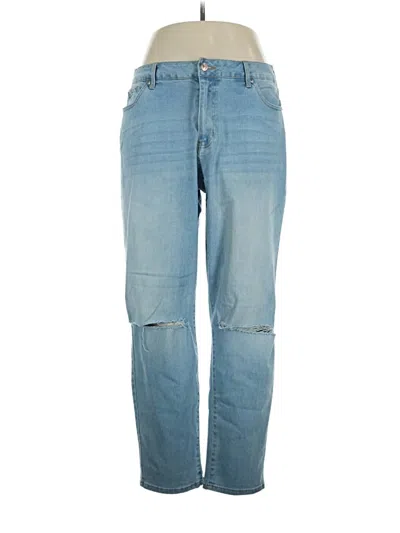 Pre-owned Forever 21 Plus Jeans In Blue
