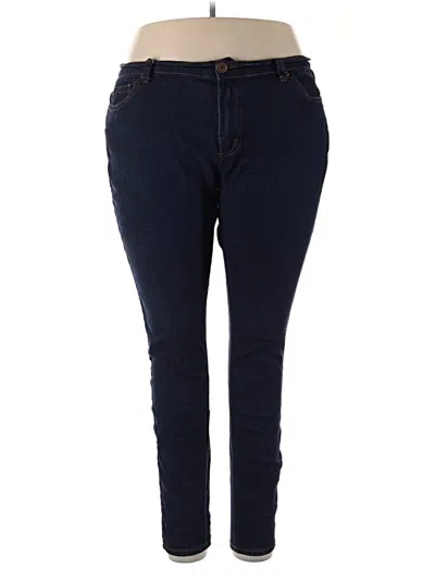 Pre-owned Forever 21 Plus Jeggings In Blue