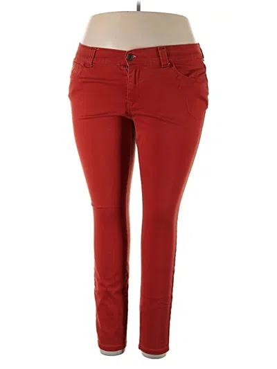 Pre-owned Forever 21 Plus Jeggings In Red