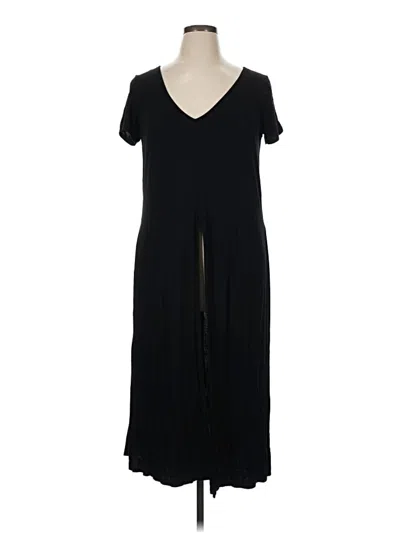 Pre-owned Forever 21 Plus Kimono In Black