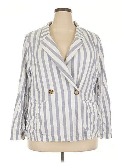 Pre-owned Forever 21 Plus Kimono In Blue