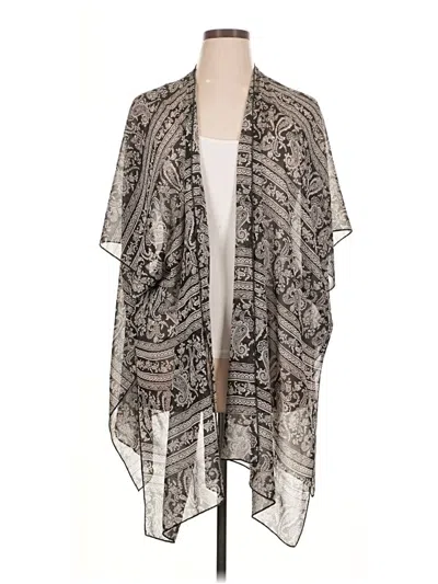 Pre-owned Forever 21 Plus Kimono In Gray