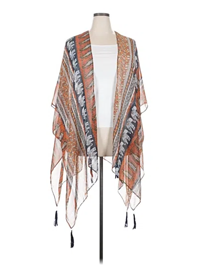 Pre-owned Forever 21 Plus Kimono In Orange