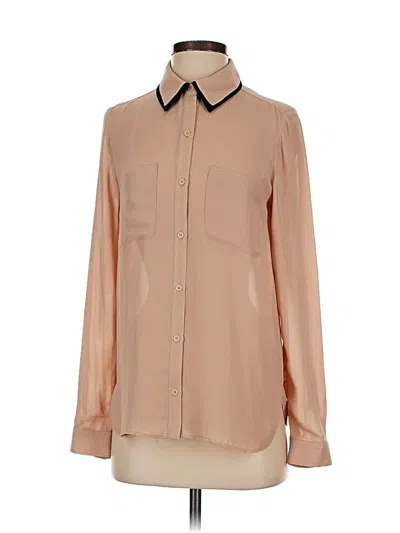 Pre-owned Forever 21 Plus Long Sleeve Blouse In Brown