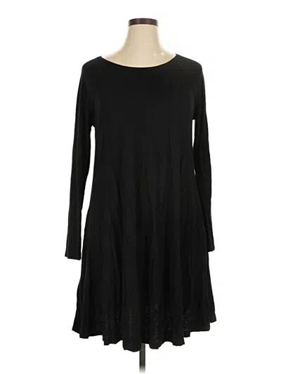 Pre-owned Forever 21 Plus Long Sleeve T-shirt In Black