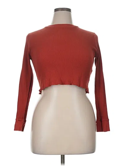 Pre-owned Forever 21 Plus Long Sleeve Turtleneck In Red