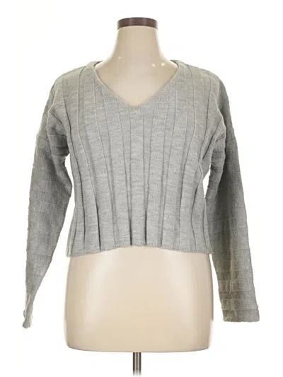 Pre-owned Forever 21 Plus Pullover Sweater In Gray