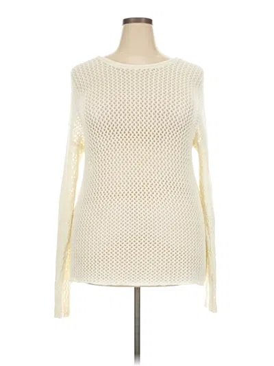 Pre-owned Forever 21 Plus Pullover Sweater In Ivory