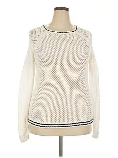 Pre-owned Forever 21 Plus Pullover Sweater In Ivory