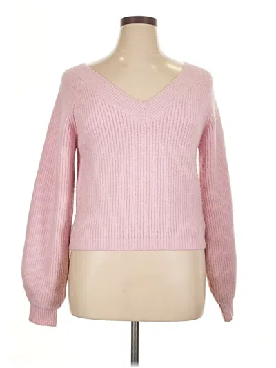 Pre-owned Forever 21 Plus Pullover Sweater In Pink