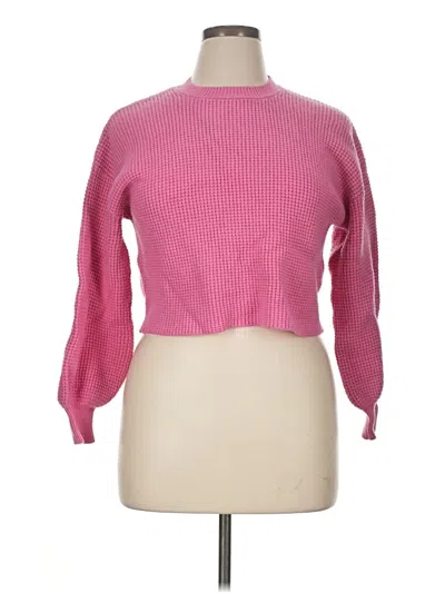 Pre-owned Forever 21 Plus Pullover Sweater In Pink