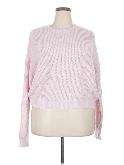 Pre-owned Forever 21 Plus Pullover Sweater In Pink
