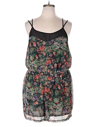Pre-owned Forever 21 Plus Romper In Black