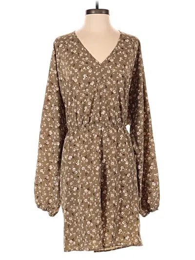 Forever 21 Plus Romper In Brown