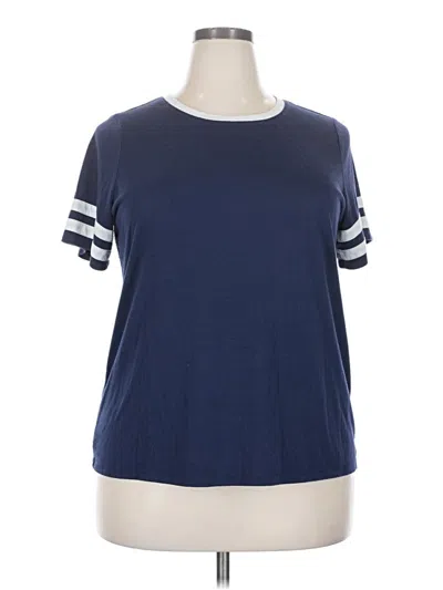 Pre-owned Forever 21 Plus Short Sleeve T-shirt In Blue