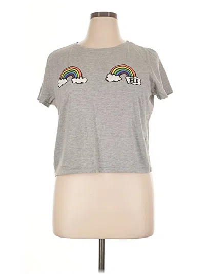 Pre-owned Forever 21 Plus Short Sleeve T-shirt In Gray
