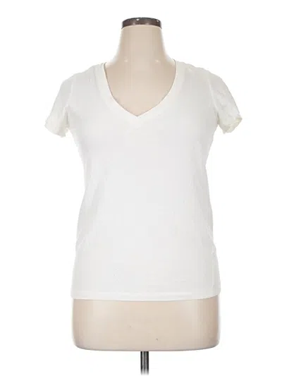 Pre-owned Forever 21 Plus Short Sleeve T-shirt In Ivory