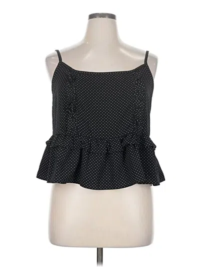 Pre-owned Forever 21 Plus Sleeveless Blouse In Black