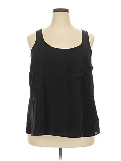 Pre-owned Forever 21 Plus Sleeveless Blouse In Black