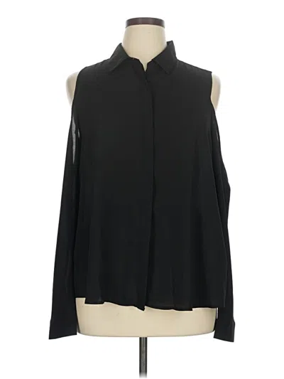 Pre-owned Forever 21 Plus Sleeveless Blouse In Black