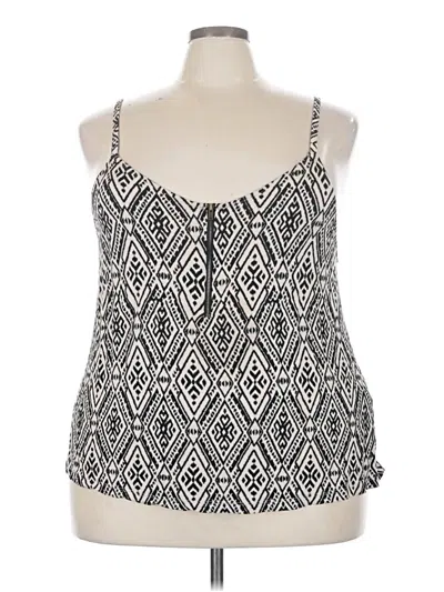 Pre-owned Forever 21 Plus Sleeveless Blouse In Black