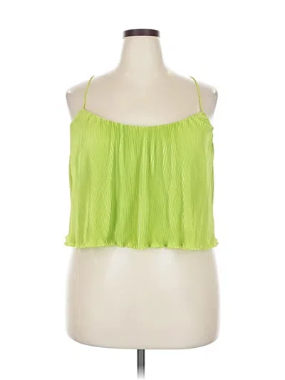 Pre-owned Forever 21 Plus Sleeveless Blouse In Green