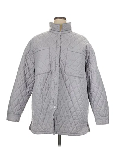 Pre-owned Forever 21 Plus Snow Jacket In Gray