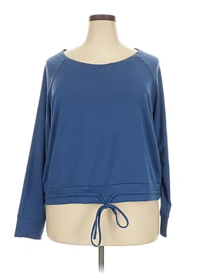 Pre-owned Forever 21 Plus Sweatshirt In Blue