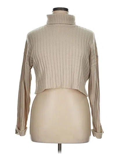 Pre-owned Forever 21 Plus Turtleneck Sweater In Brown