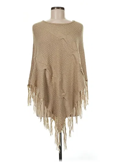 Pre-owned Forever 21 Poncho In Tan